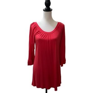 Yahada, Watermelon, Size Small Top, 3/4 Sleeve,